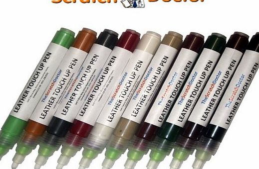 The Scratch Doctor ALL IN ONE Leather Touch Up Pen. Dye Stain Pigment Paint Colour Repair (Dark Brown)
