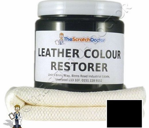 BLACK Leather Colour Restorer for Faded and Worn Leather Sofa etc. (250ml)