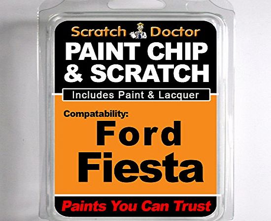 The Scratch Doctor FORD Fiesta Touch Up Paint Stone Chip Scratch Repair Kit 2005-2007 (Panther Black D 7)