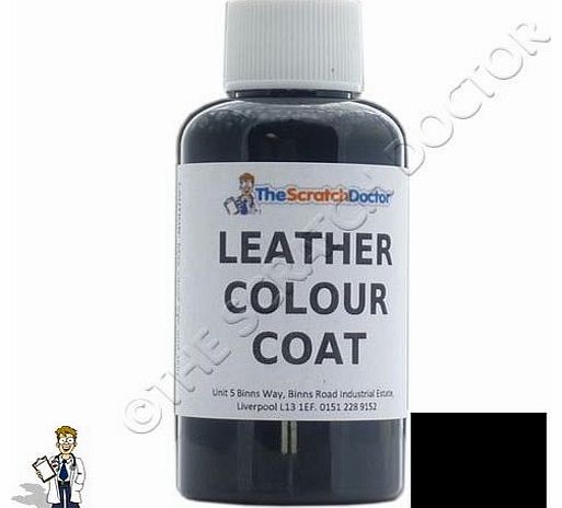 Leather Colour Coat Re-Colouring Kit / Dye Stain Pigment Paint (Black)