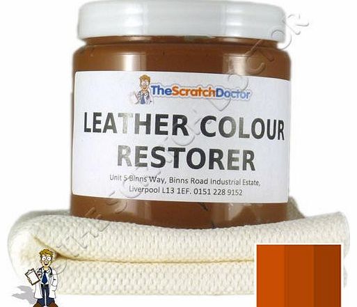 MEDIUM BROWN Leather Colour Restorer for Faded and Worn Leather Sofa etc. (250ml)