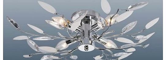 Willow 4 Light Semi Flush Chrome Ceiling Light