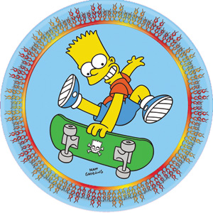 Simpsons 9 inch Party Plates - 8 in a pack