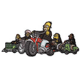 The Simpsons Biker Gang Patch