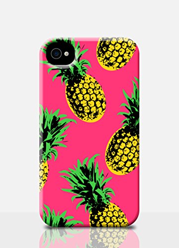 The Small Print Case for iPhone 5 5s 4s 4 - Pineapple Pattern Pop Art Print - Quality Slim Thin Hard Snap On Fitted Cover (iPhone 4/4s)