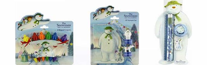 The Snowman 3D Stamper. Crayons and Stationery Set