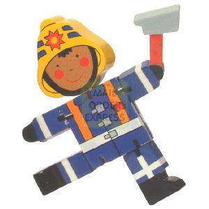 The Toy Workshop Fireman with Axe Flexi Character