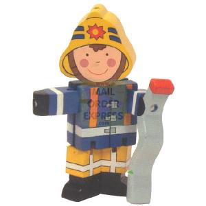 The Toy Workshop Fireman with Hose Flexi Character