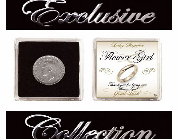 The Traditional Gift Co LUCKY SIXPENCE FOR FLOWER GIRL WEDDING THANK YOU GIFT