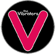 The Vibrators Red V Logo Button Badges