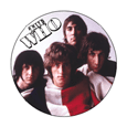 The Who Photo In Flag Button Badges
