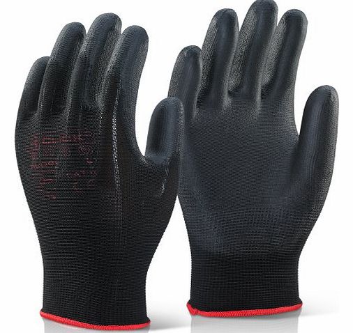 TheChemicalHut 2 Pairs Of PU Coated Precision Click Work Gloves Size 8 (M - Medium). Ideal for DIY, Gardening And Building
