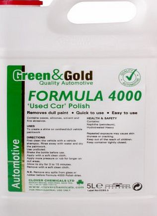 TheChemicalHut Formula 4000 Used Car Polish Paintwork Renovator Wax (5L) - Comes With TCH Anti-Bacterial Pen!