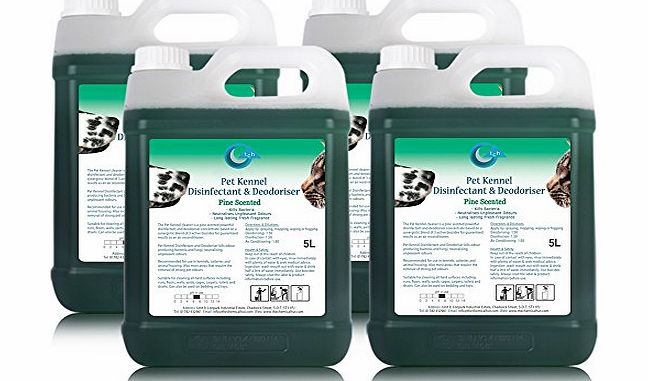 TheChemicalHut Mountain Pine Fragrance Kennel Disinfectant amp; Deodoriser Concentrate - 20 Litres Makes 1000 Litres When Diluted - Comes With TCH Anti-Bacterial Pen!