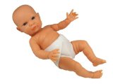 thedollstore Tiny Babies White Baby Boy Doll 34cm NEW