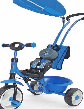 TheLittles24 TRICYCLE SCOOTER BABY CHILD TODDLER INFANT TRIKE BIKE HANDLE MILLY MALLY (Blue)