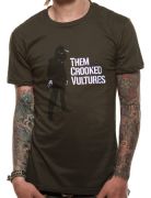 Them Crooked Vultures (Smoking) Green T-Shirt