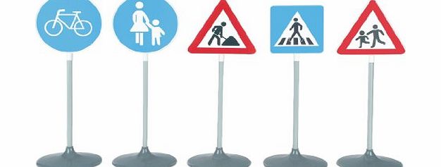 Theo Klein Toy Traffic Signs 5 Piece