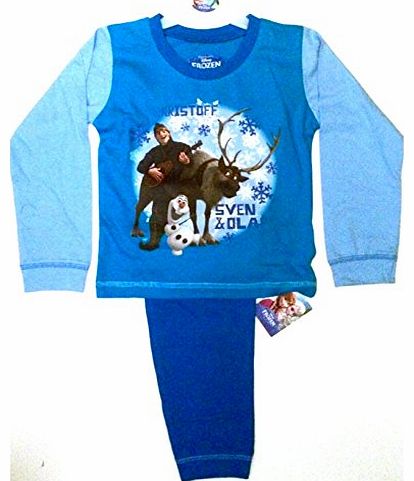 ThePyjamaFactory Boys Disney Frozen Pyjamas 1 to 4 Years Frozen Pyjama Set Kristoff Olaf Sven (3-4 Years)
