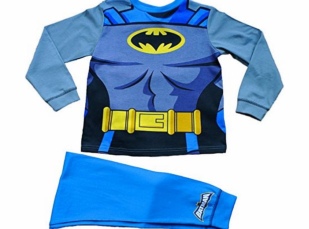 ThePyjamaFactory Fancy Dress Batman Pyjamas Batman Pjs with Cape (3-4 Years)