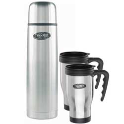 Thermos Insulated Flask and Travel Mug Set