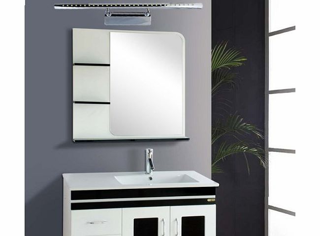 THG Adjustable 180 Degrees Angle Bathroom Mirror-front Light Wall Lamp 7 W AC 85-260V Warm White Stainle