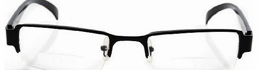 Health Care +1.50D Elegant Fashion Anti Glare Bifocal Presbyopic Reading Glasses Spectacles Eyewear Magnifying Vision Reader