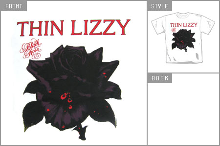 Thin Lizzy (Black Rose) T-shirt phd_PH5385TS