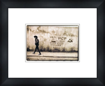 THIN LIZZY Phil Lynott Lisbon 1979 - Custom Framed Ross Halfin Card