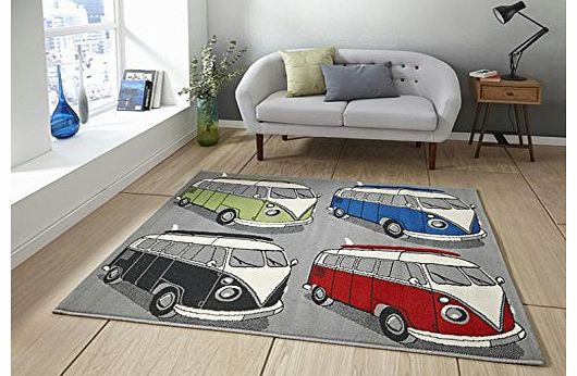 Retro Capri VW Campervan Rug 80cm x 150cm