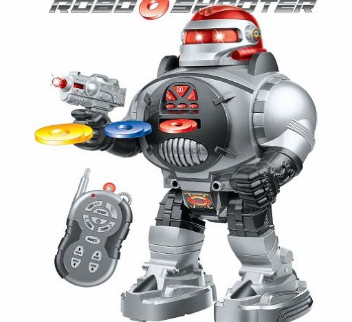 Thinkgizmos.com Remote Control Robot - Fires Discs, Dances, Talks - Super Fun RC Robot
