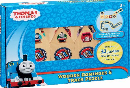 Wooden Dominoes  Track Puzzle