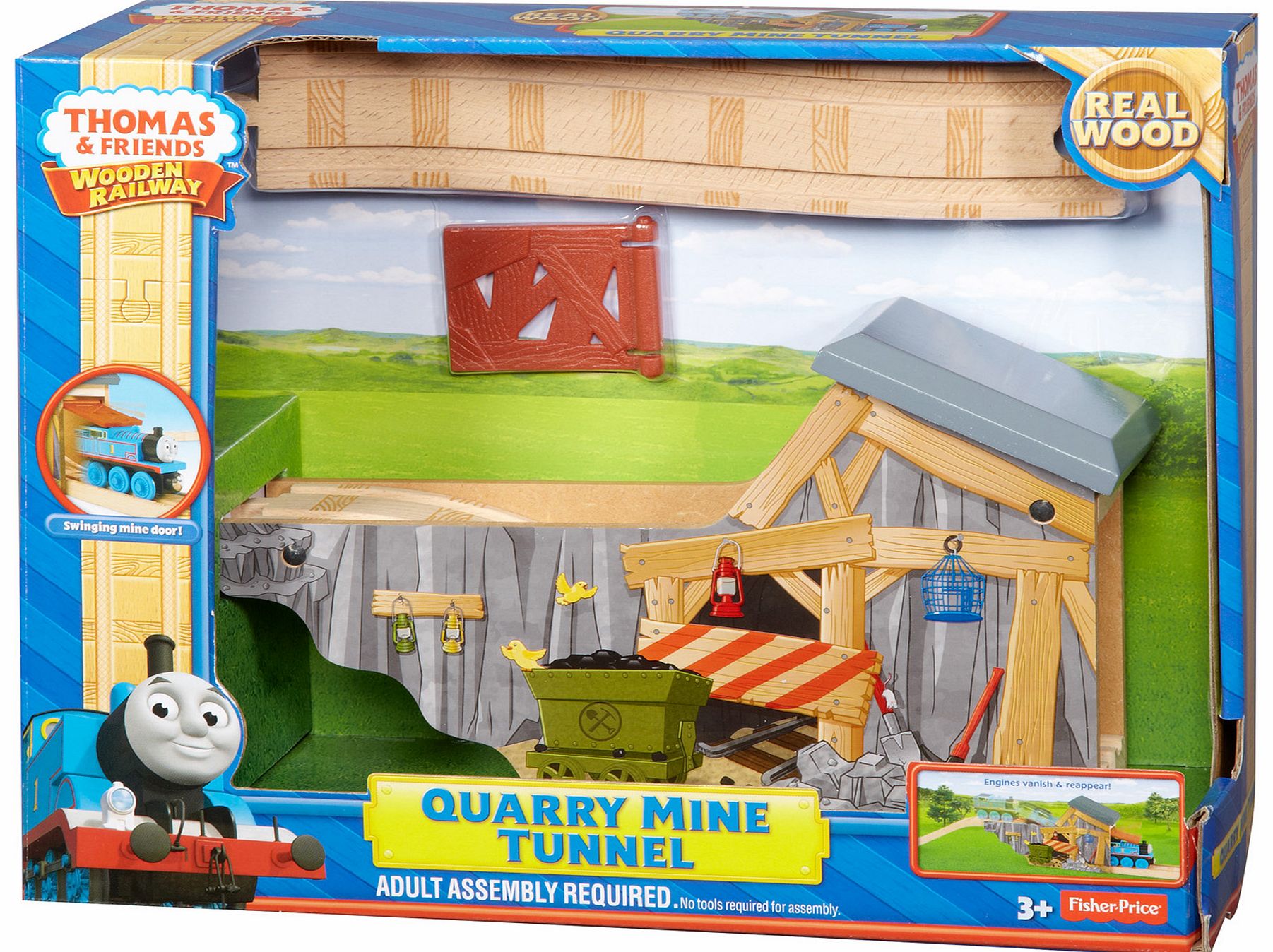 Wooden Railway Quarry Mine Tunnel