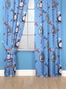 Thomas and Friends `ircles`66 inch x 54 inch Curtains