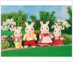Thomas and Friends Sylvanian Families Chocolate Rabbit Family