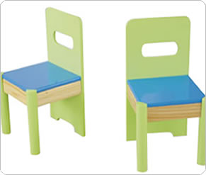 Thomas and Friends Wooden Chairs - Blue