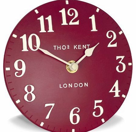 Thomas Kent Arabic Mantel Clock Finish: Red