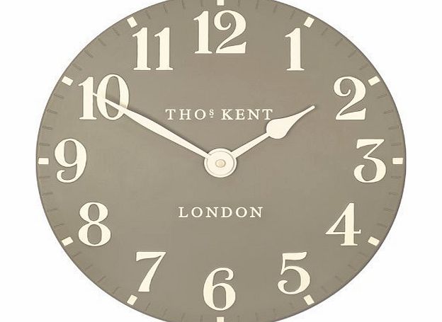 Thomas Kent Arabic Wall Clock Finish: Taupe, Size: 30 cm