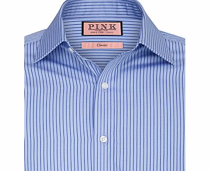 Thomas Pink Alannis Stripe Shirt, Blue/Navy