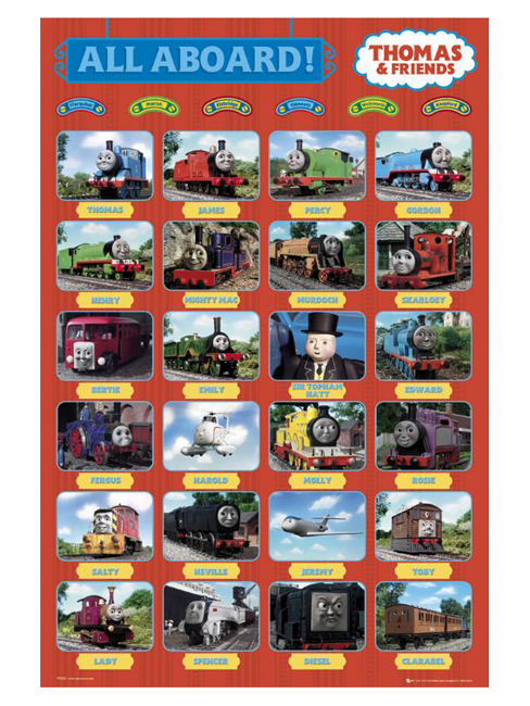 Thomas the Tank Engine All Aboard Poster Maxi FP2005
