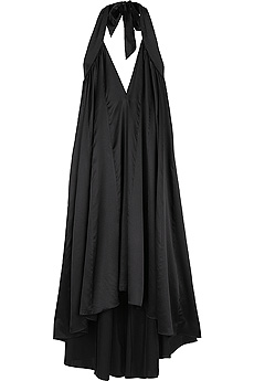Kinker silk halterneck dress