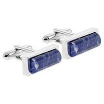Thompson Oblong Semi Precious Cufflinks