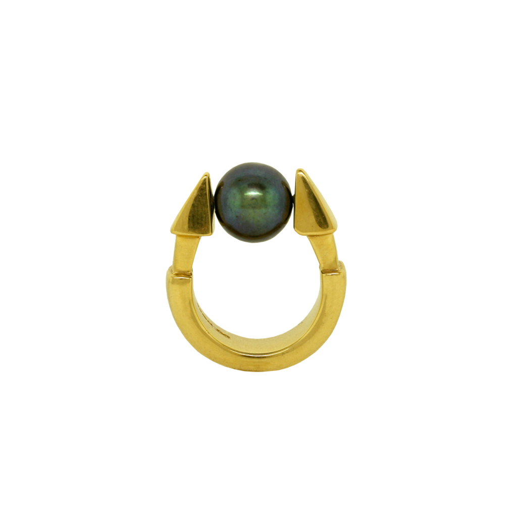 Thorn Ring - Black Pearl