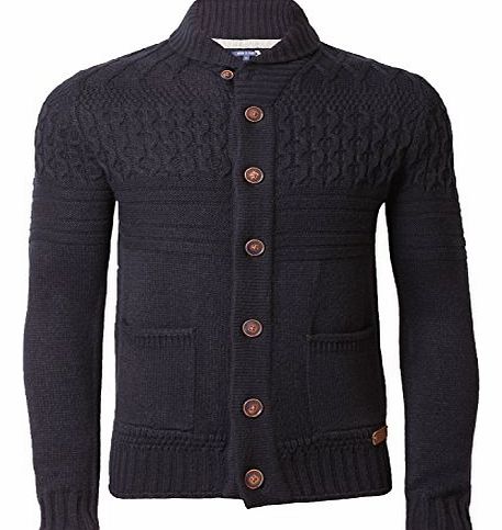 thumbnail image 2 of Sailwind Men's Cable Knit Cardigan Sweater - Soft Long-Sleeve Button Front With Pockets, Cozy & Warm 2 of 13