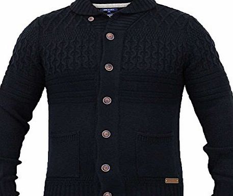 Threadbare Mens Cardigans Threadbare IMT064 Navy Medium
