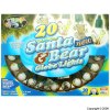 20 Bulbs Santa and Bear Globe Lights
