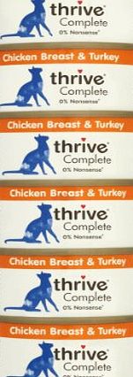 Thrive Cat Complete Chicken and Turkey, Pack of 6