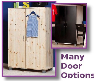 Thuka Trendy Natural Pine Low Wardrobe with Colour Options