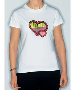 Thumbs Up Ladies Graphic Equalizer Light Up T-Shirt Medium