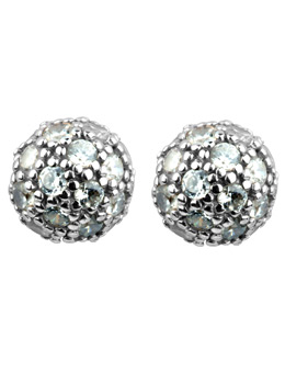 Cubic Zirconia Ball Stud Earrings 7386ZI